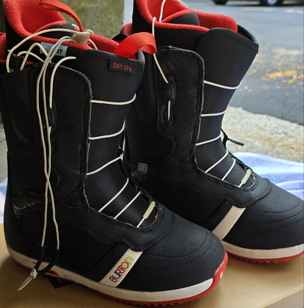 Burton Kids Black and Red Snow Boots